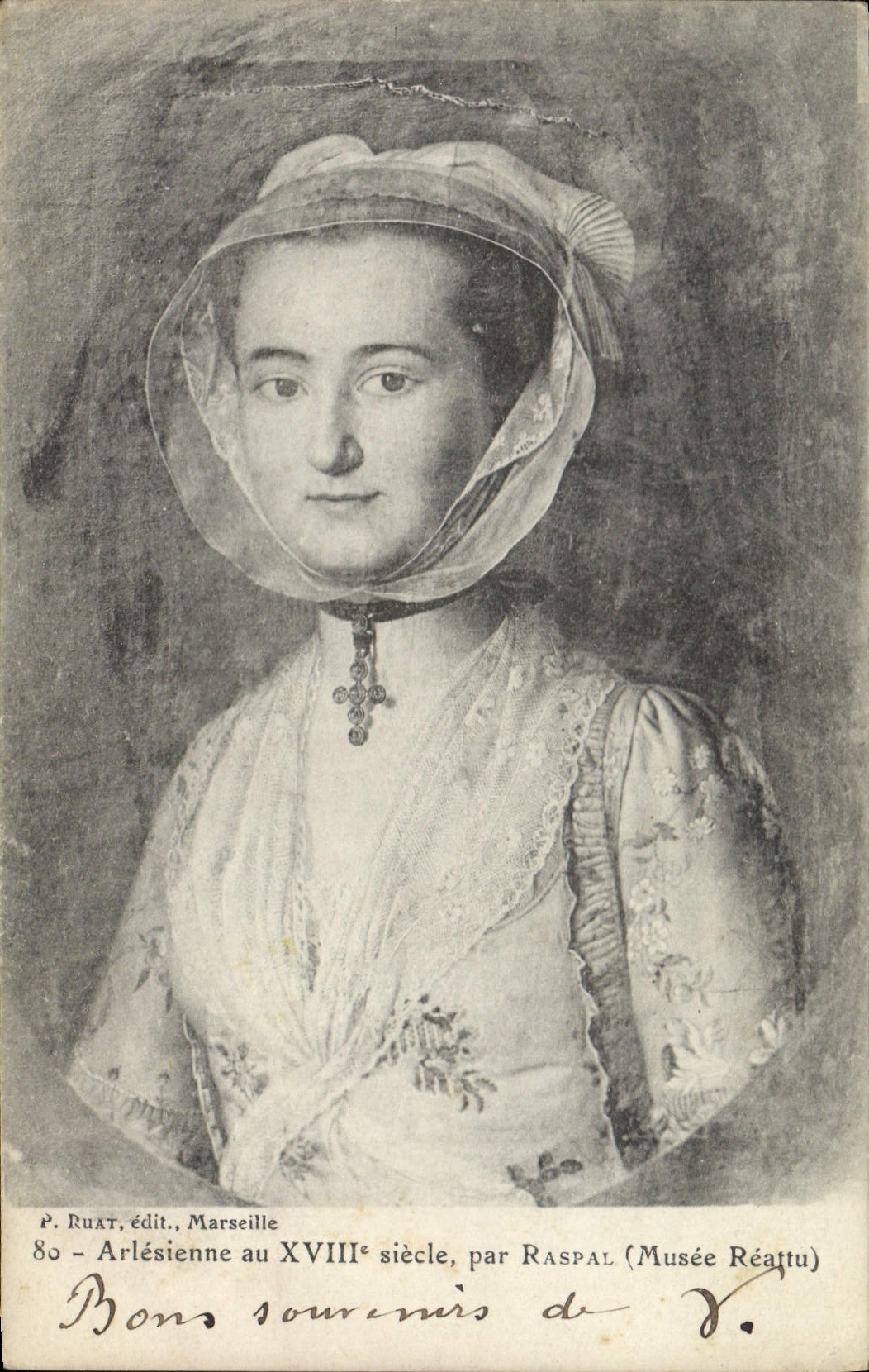 CPA Arlesienne au XVIII siecle par Raspal Musee Reattu 