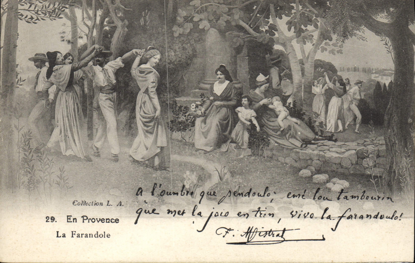 CPA En Provence La Farandole 