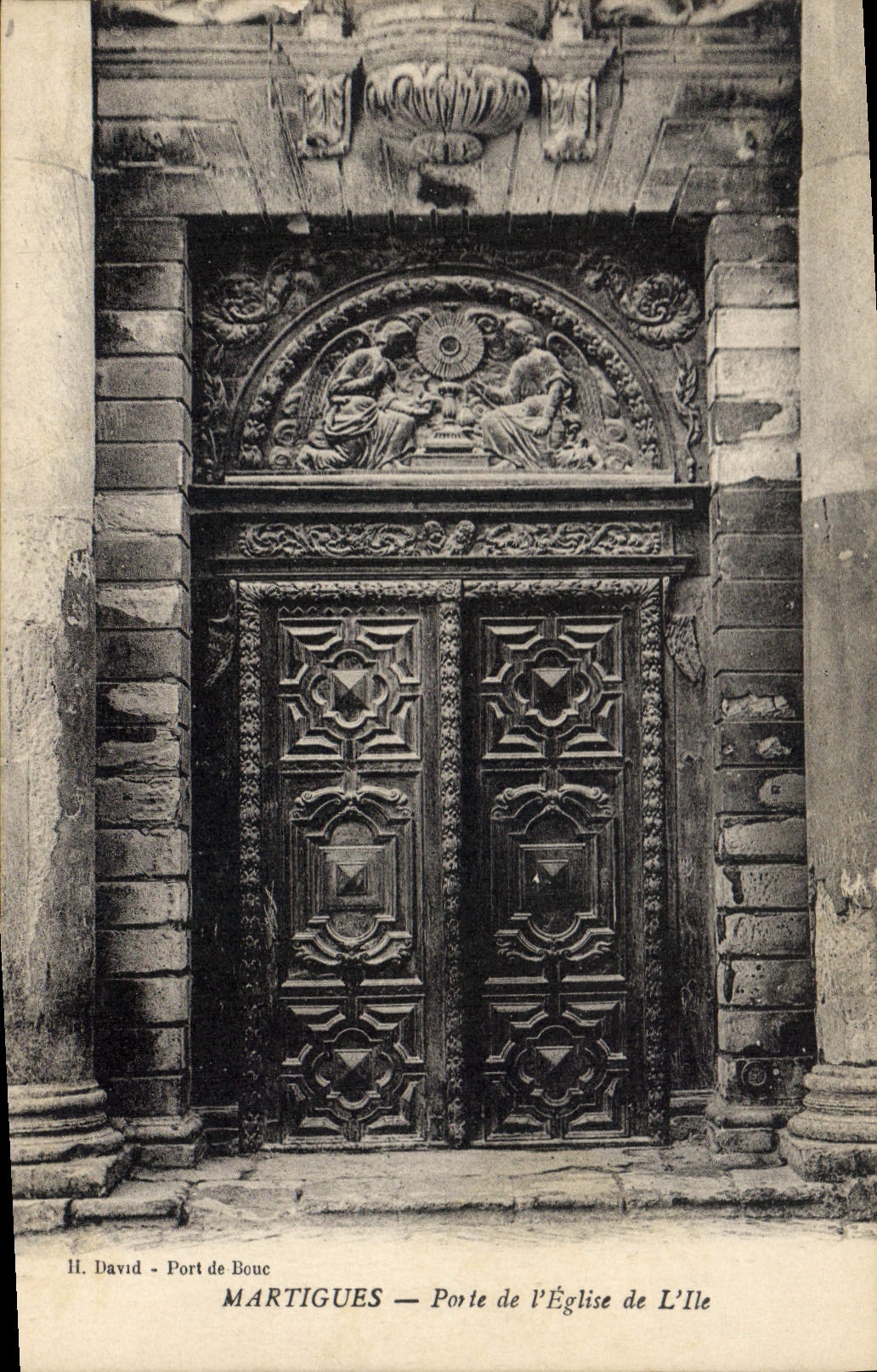 CPA Martigues Porte de I'Eglise de L'lle