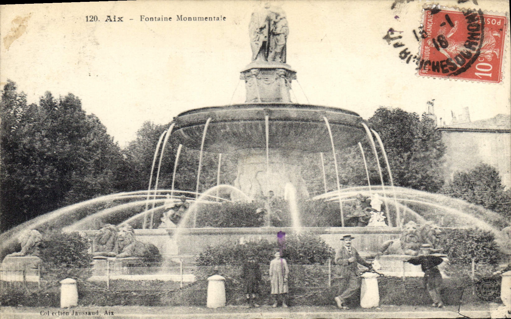 CPA Aix Fontaine Monumentale 