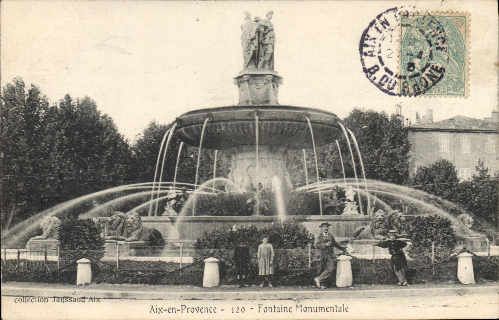 CPA Aix en Provence Fontaine Monumentale 