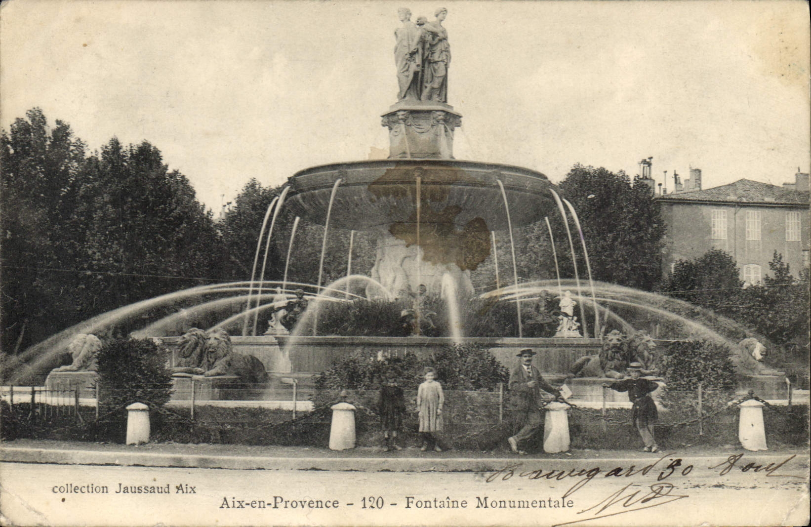 CPA Aix en Provence Fontaine Monumentale 
