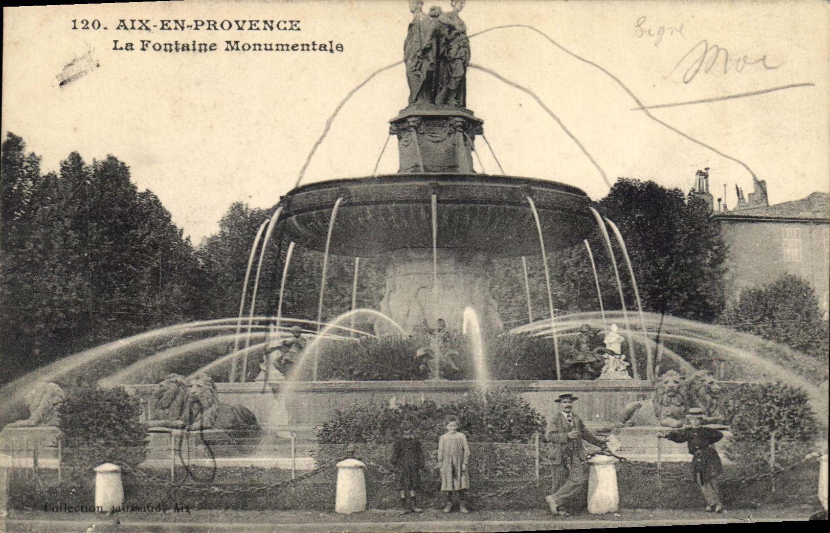 CPA Aix en Provence La Fontaine monumentale 