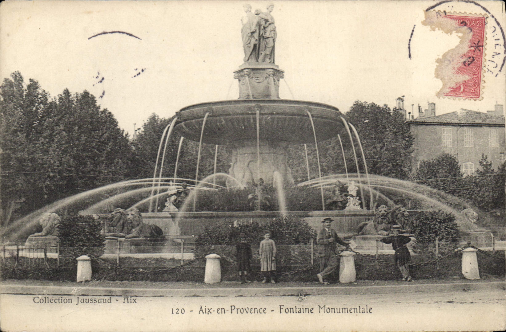 CPA Aix en Provence Fontaine Monumentale 