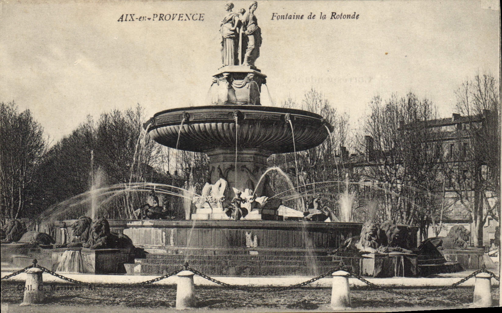 CPA Aix en Provence Fontaine de la Rotonde