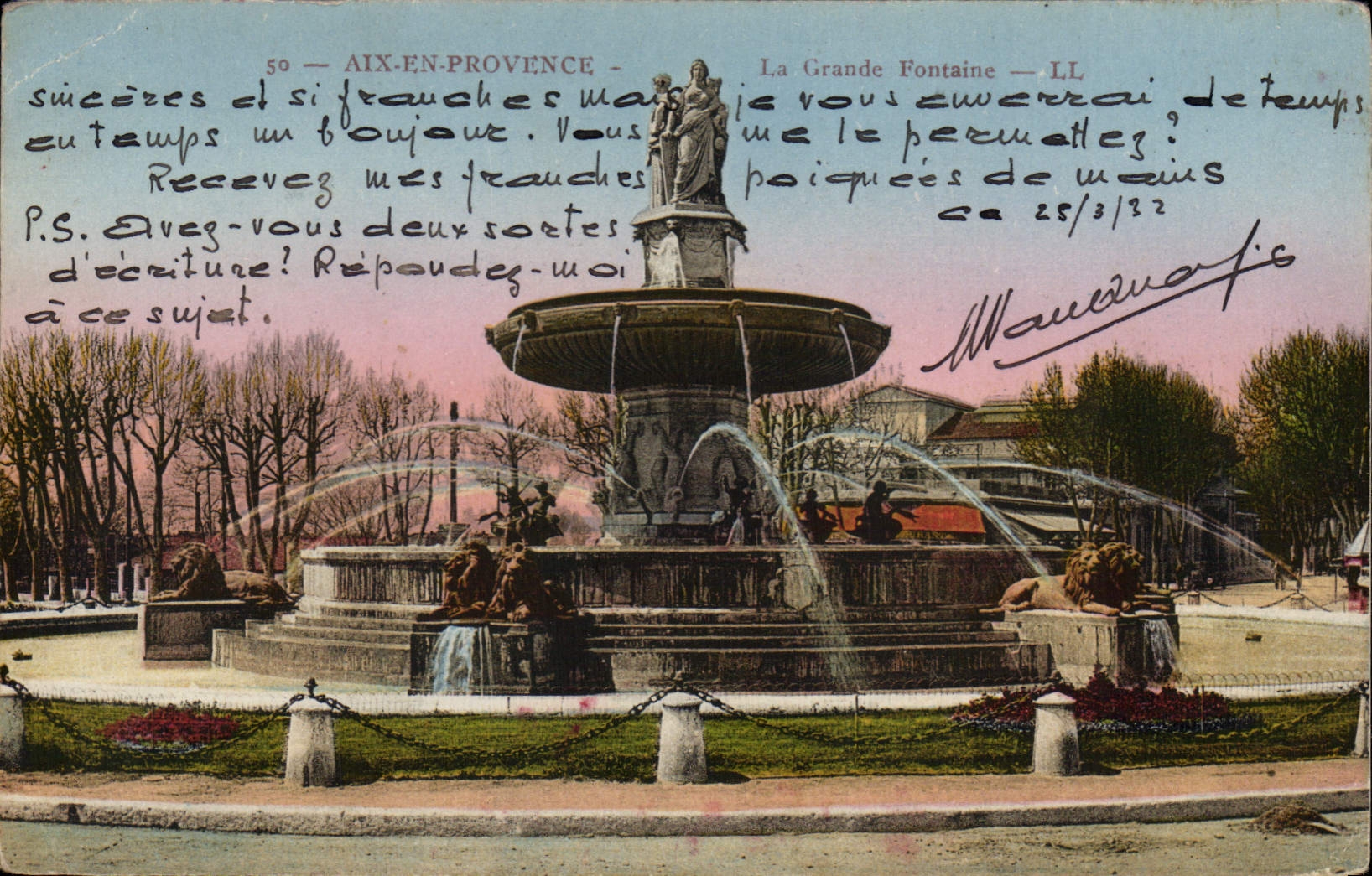 CPA Aix en Provence La Grande Fontaine 