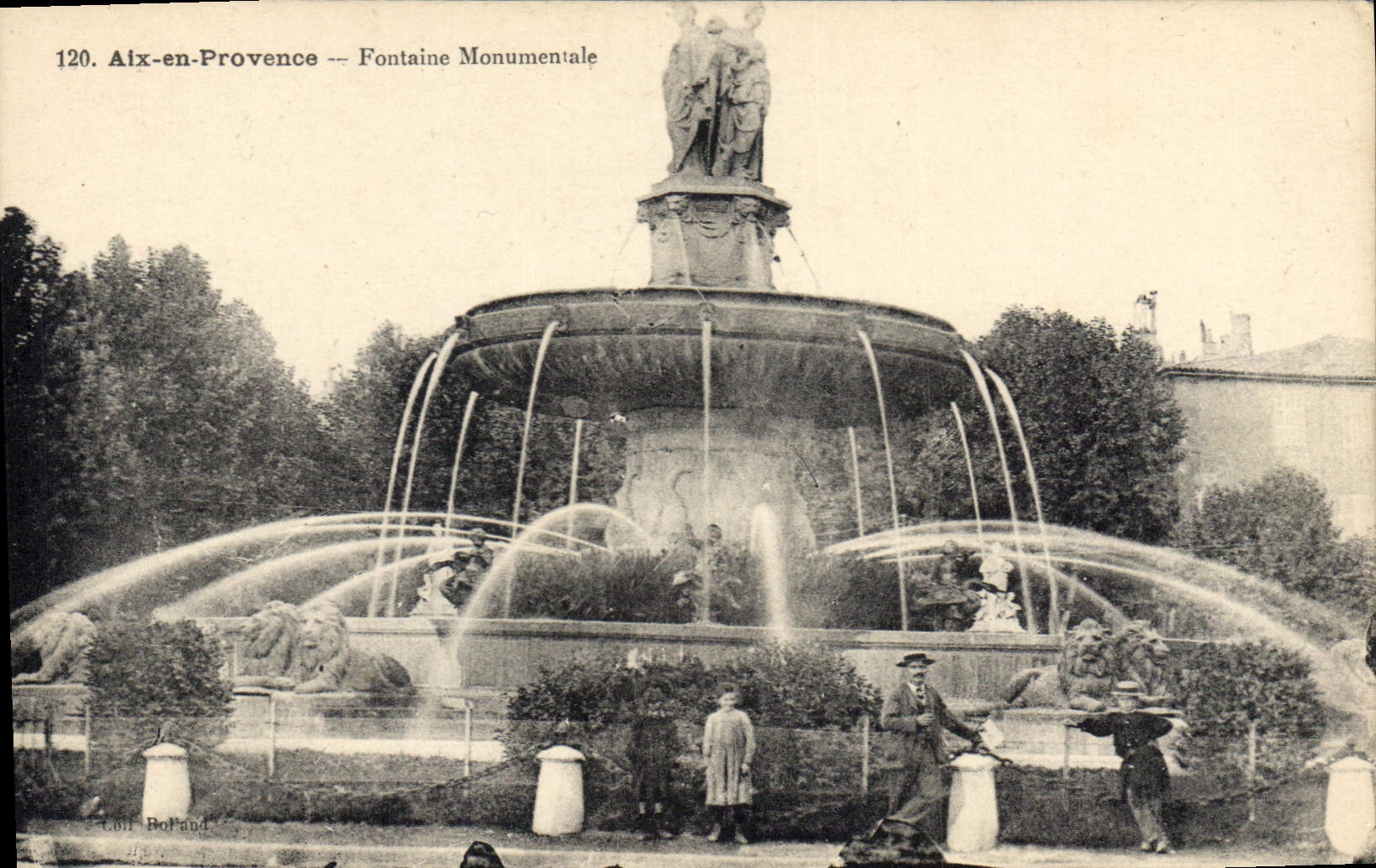 CPA Aix en Provence Fontaine Monumentale 