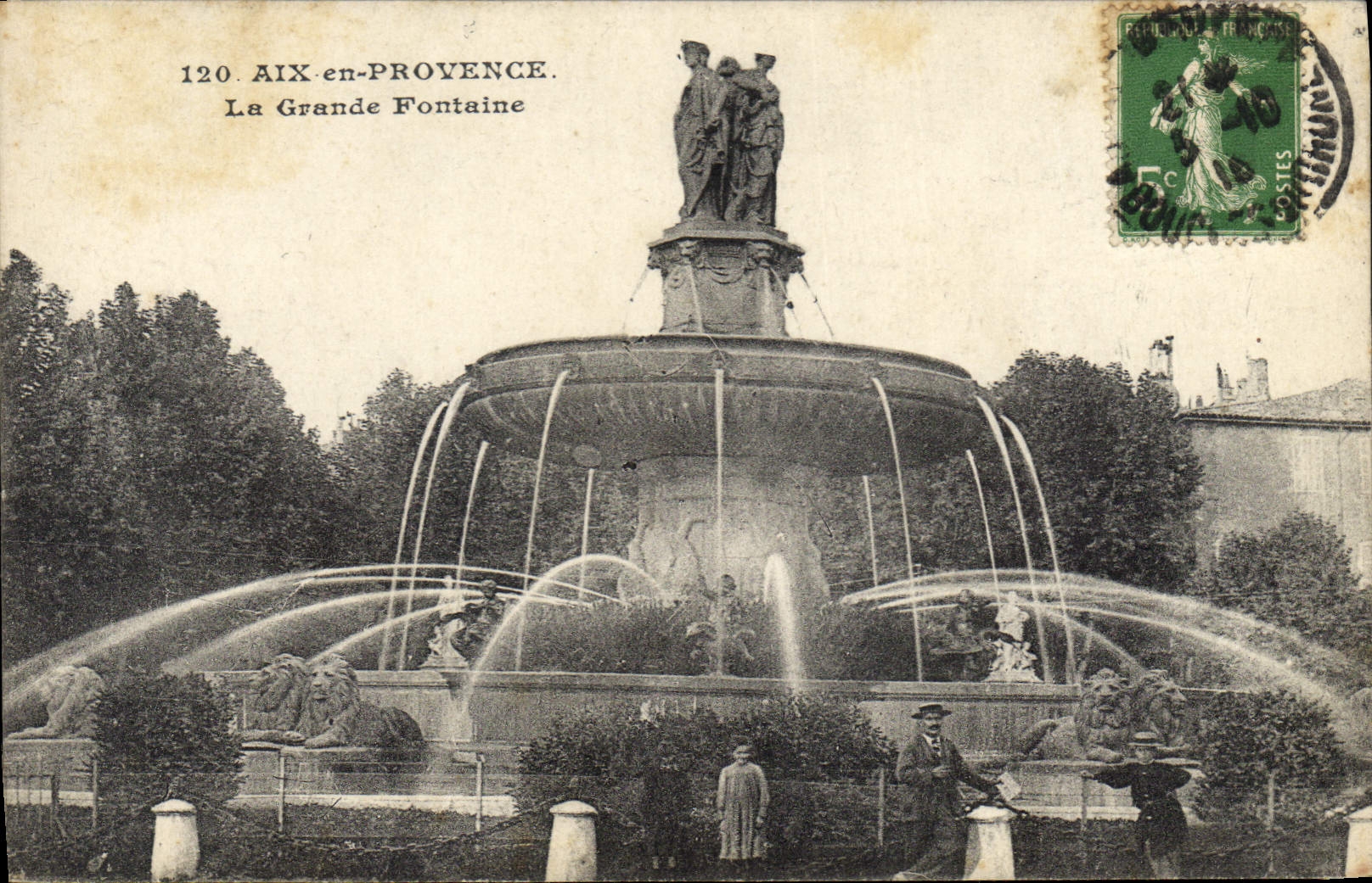 CPA Aix en Provence La Grande Fontaine 