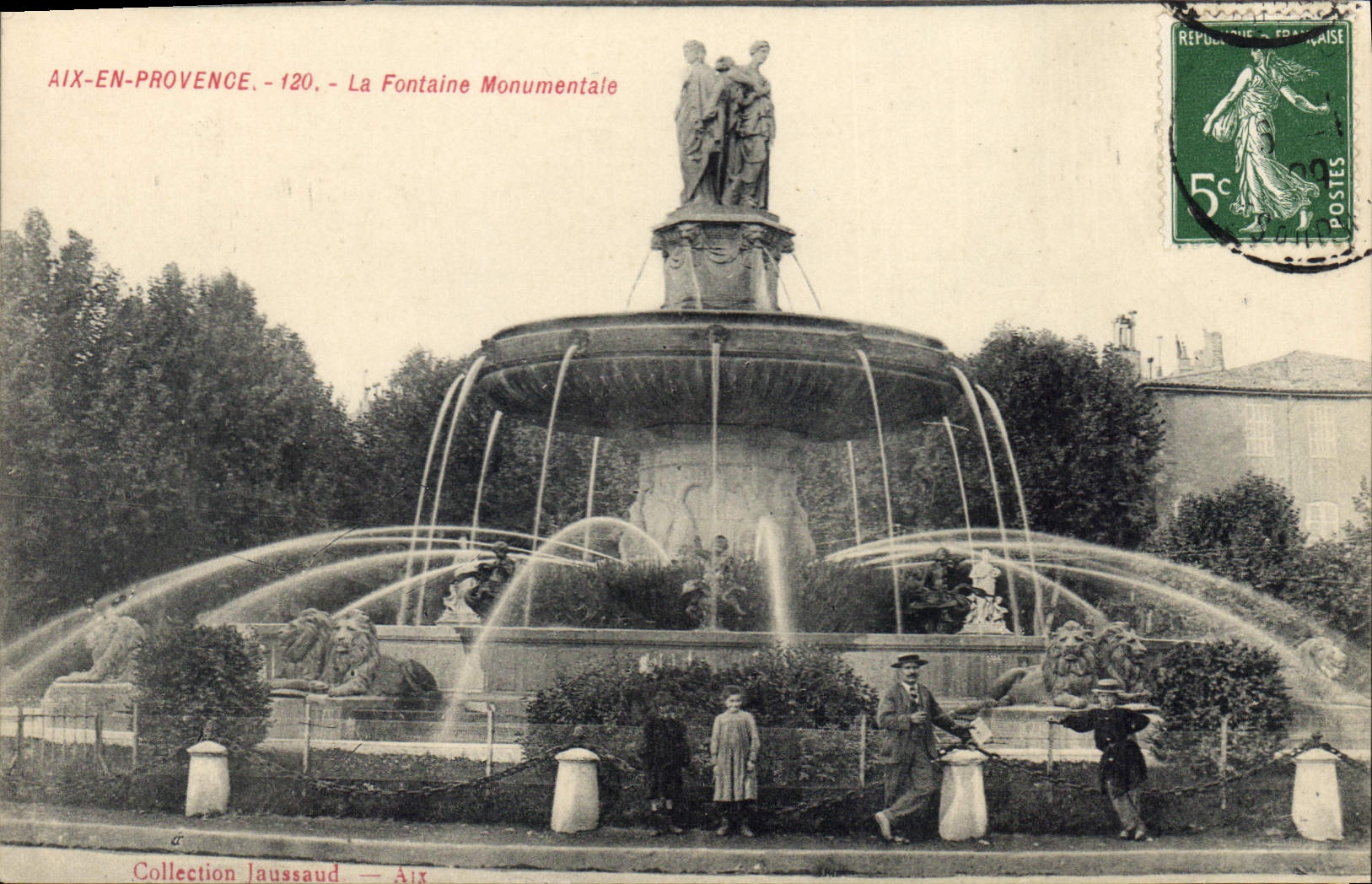 CPA Aix en Provence La Fontaine Monumentale 