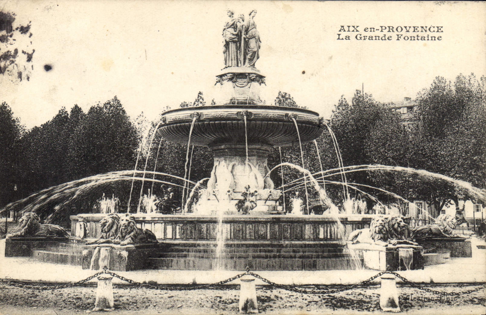 CPA Aix en Provence La Grande Fontaine 