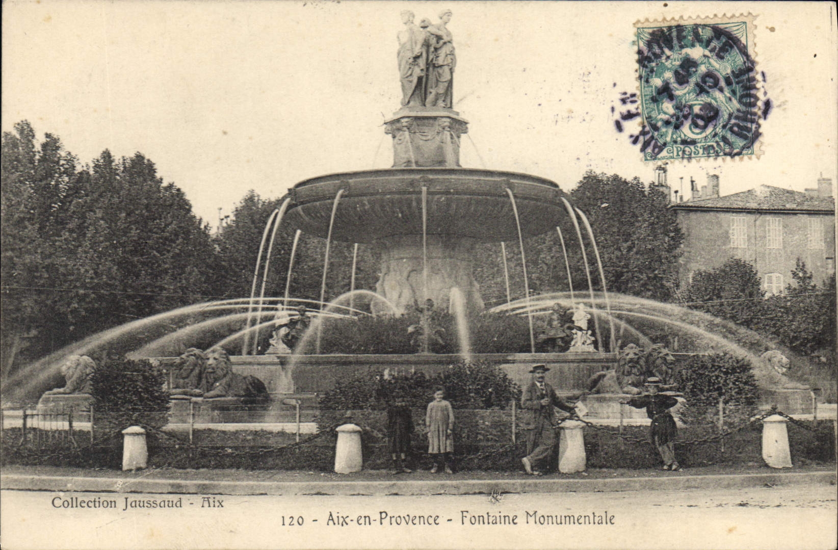 CPA Aix en Provence Fontaine Monumentale 