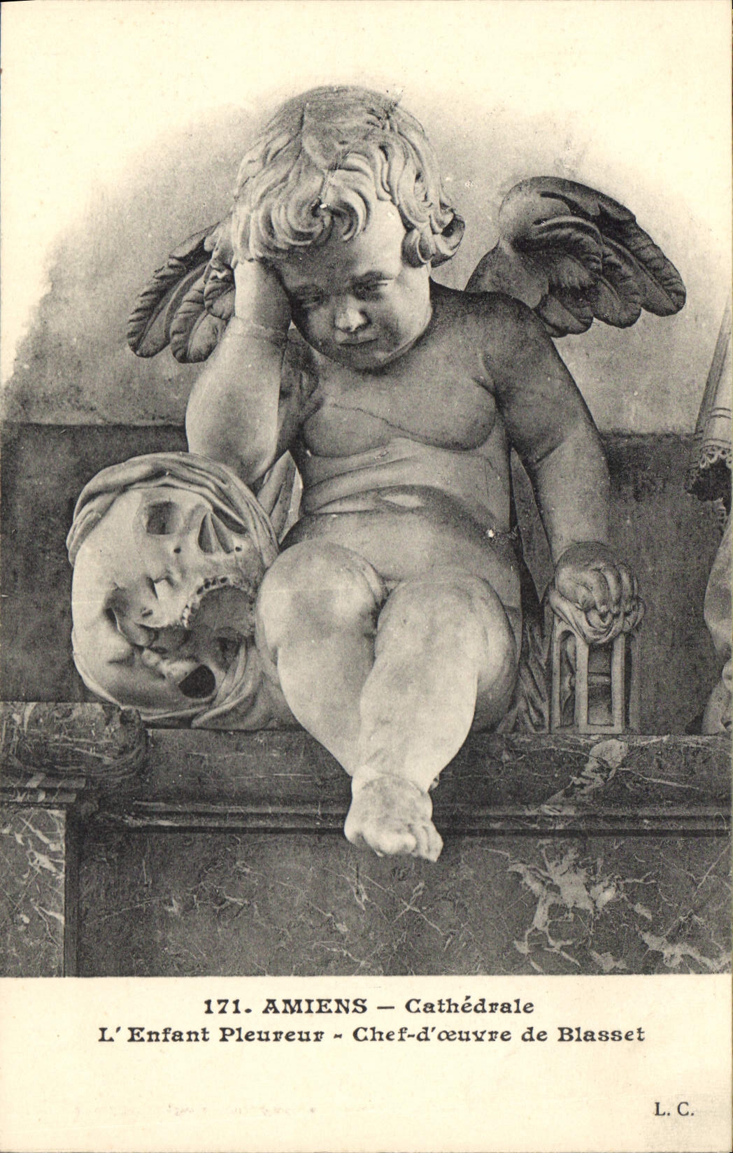 CPA Amiens Catherale L'Enfant Pleureur Chef d'Ceuvre de Blasset 
