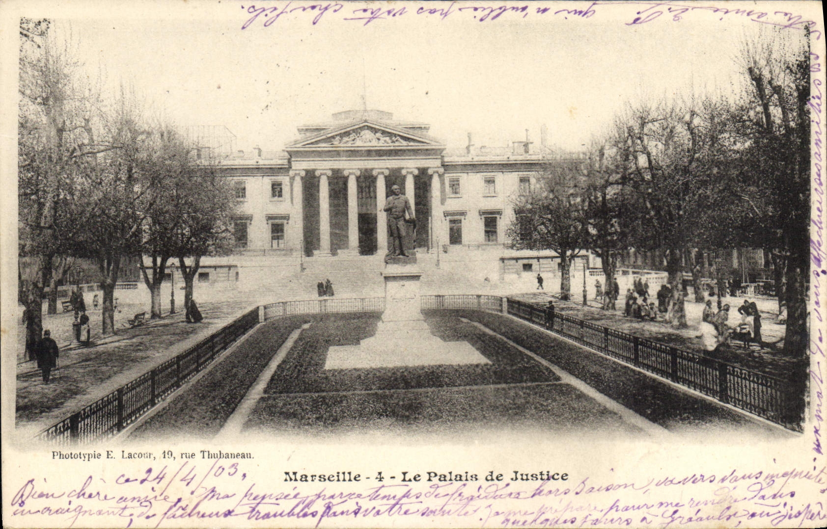 CPA Marseille Le Palais de Justice 