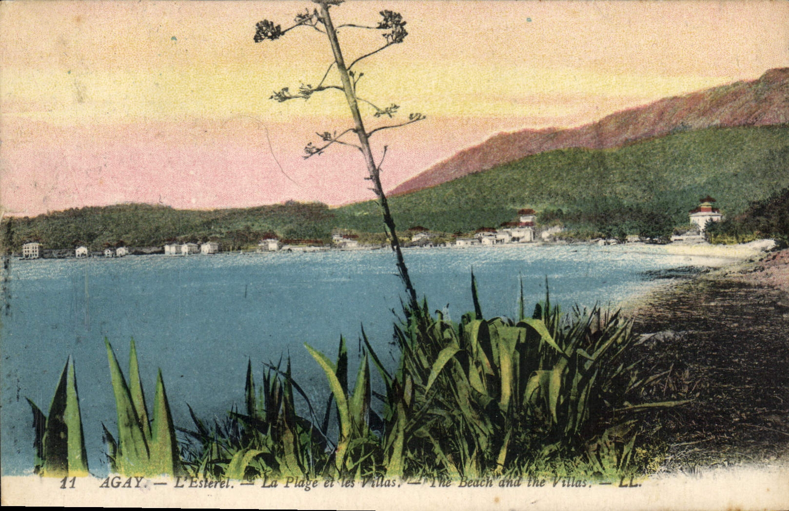 CPA Agay L'Esterel La Plage et les Villas