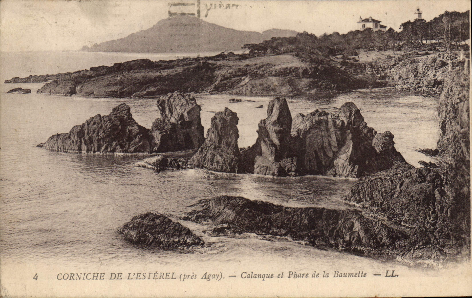 CPA Corniche de L'Esterel pres Agay Calanque et Phare de la Baumette