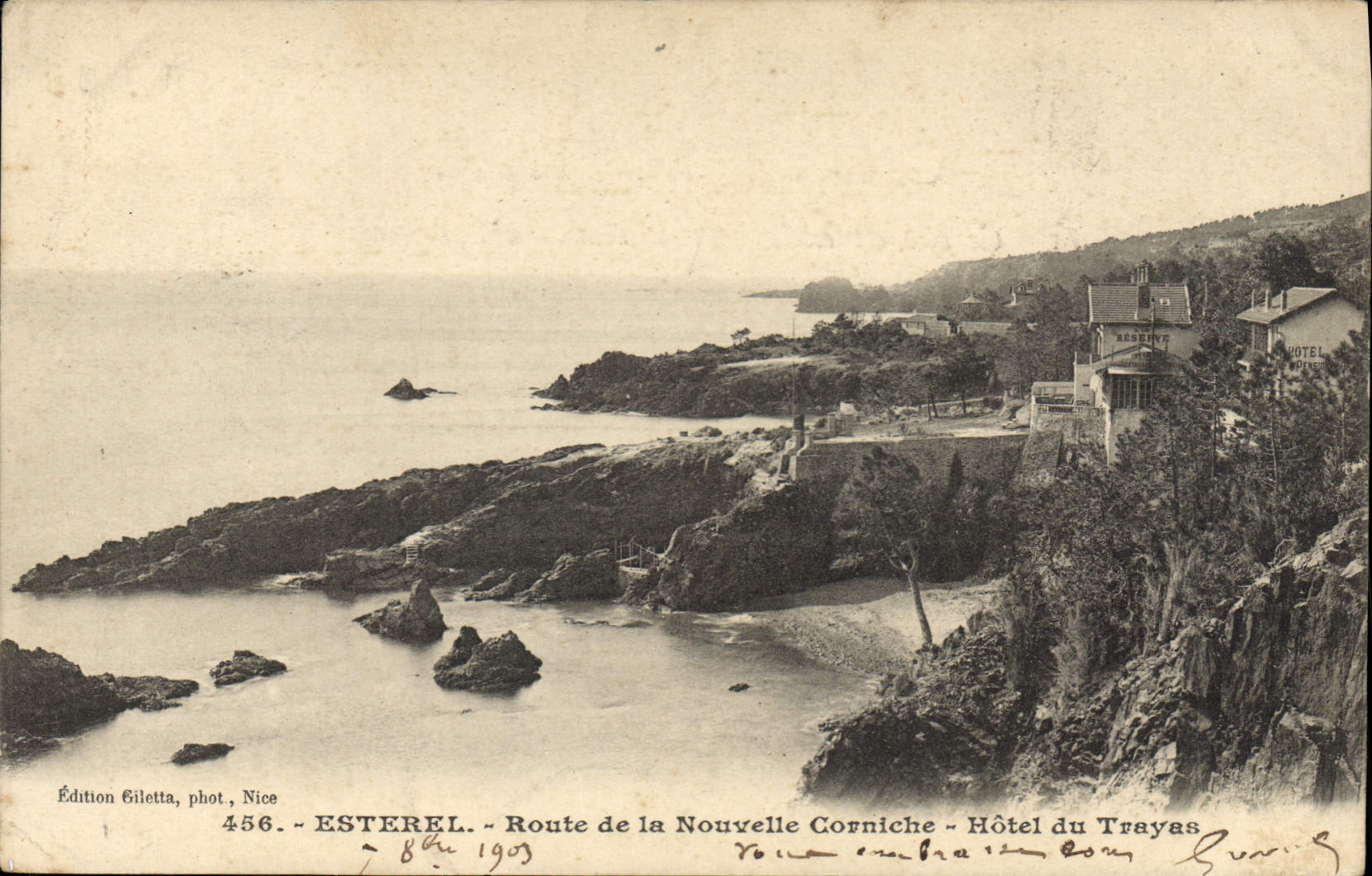CPA Esterel Route de la Nouvelle Corniche Hotel du Trayas 