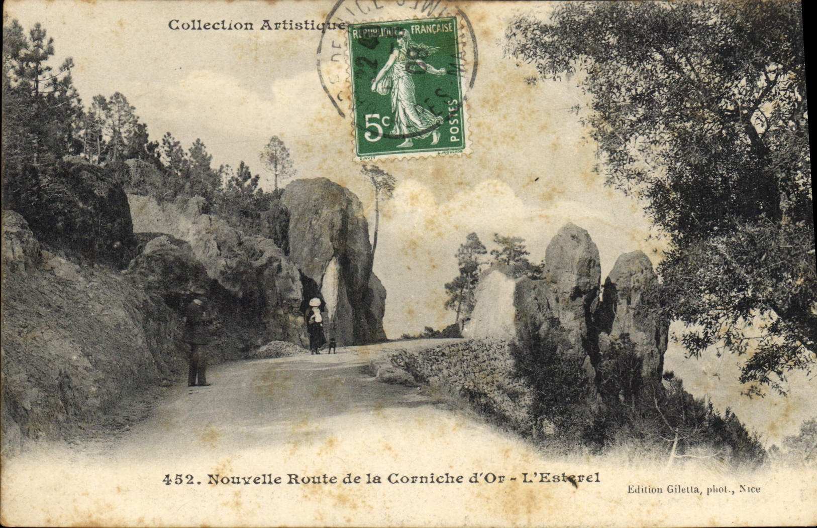 CPA Nouvelle Route de la Corniche d'Or L'Esterel