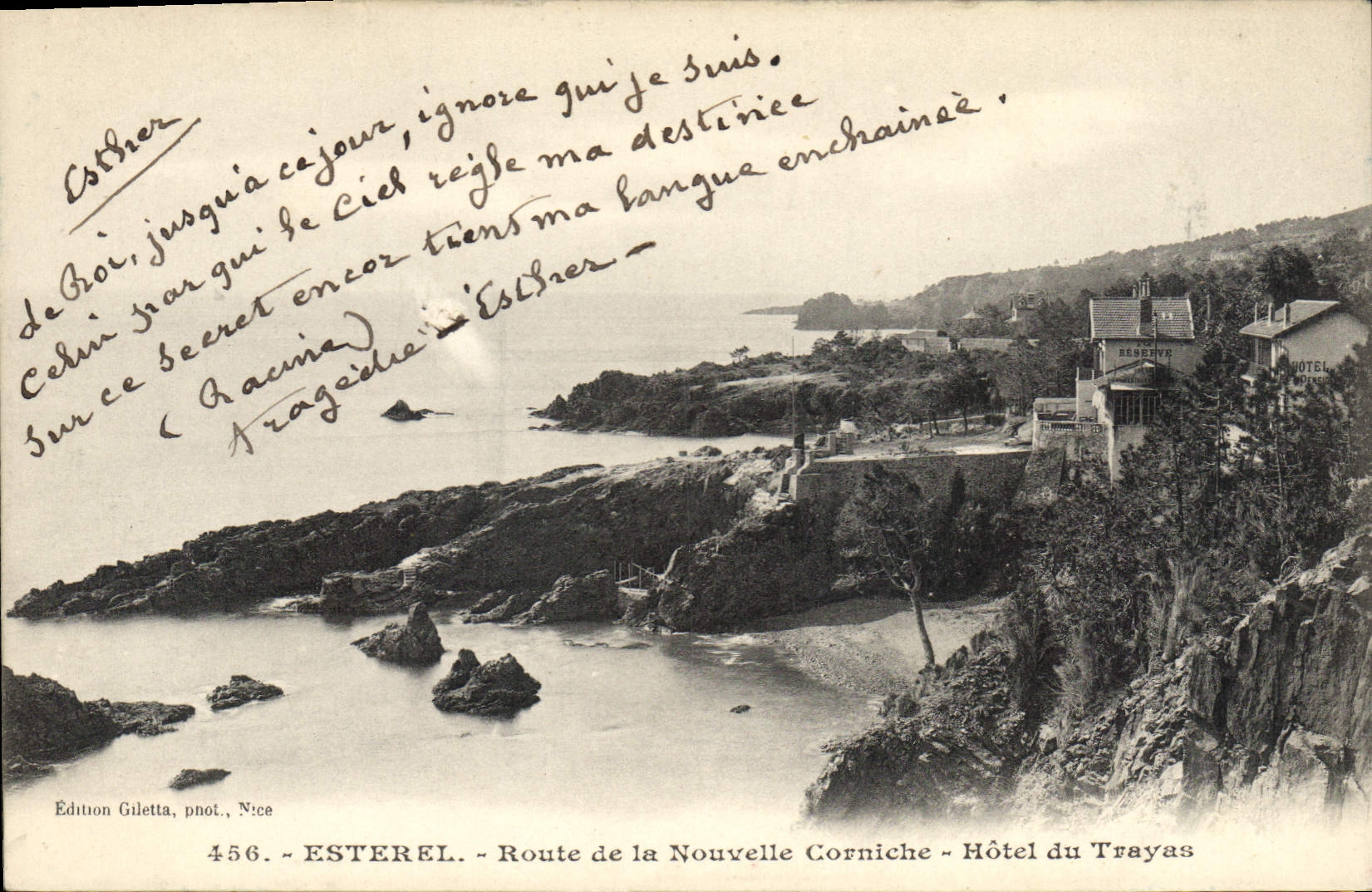CPA Esterel Route de la Nouvelle Corniche Hotel du Trayas 