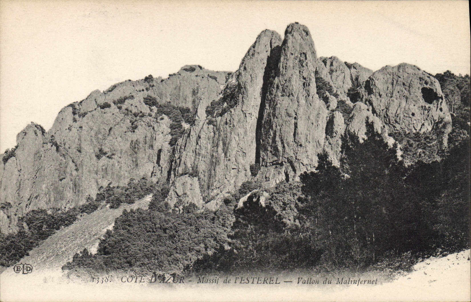 CPA Cote d'Azur Massif de L'Esterel Vallon du Malinfernet