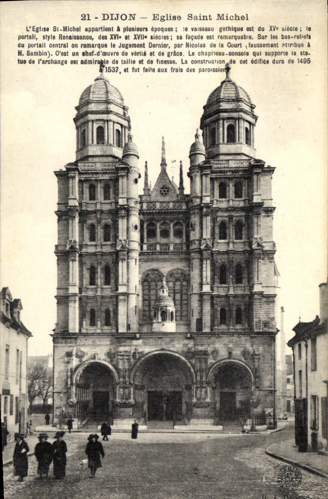 CPA Dijon Eglise Saint Michel 