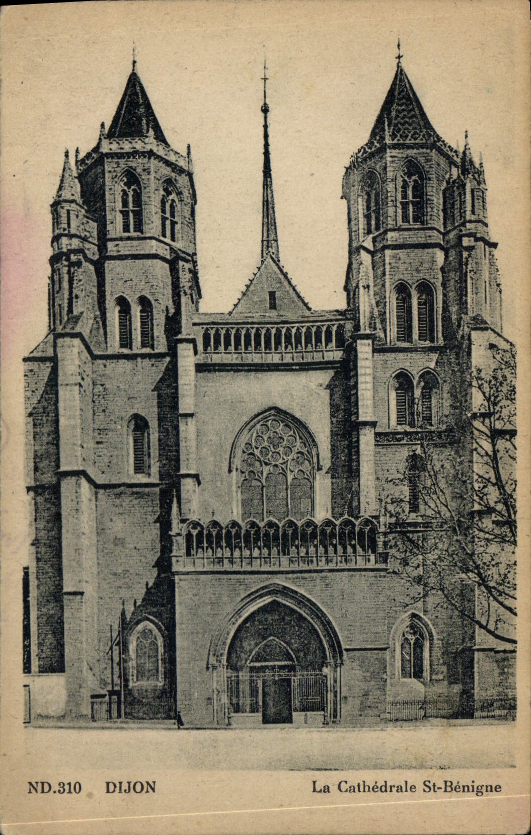 CPA Dijon La Cathedrale St Benique 