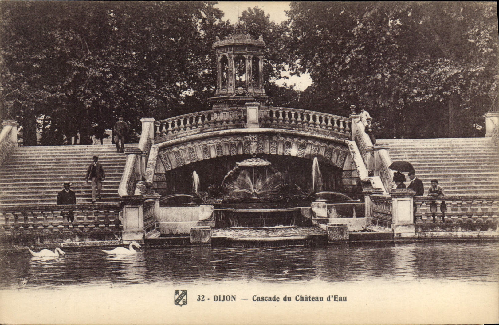 CPA Dijon Cascade du Chateau d'Eau 
