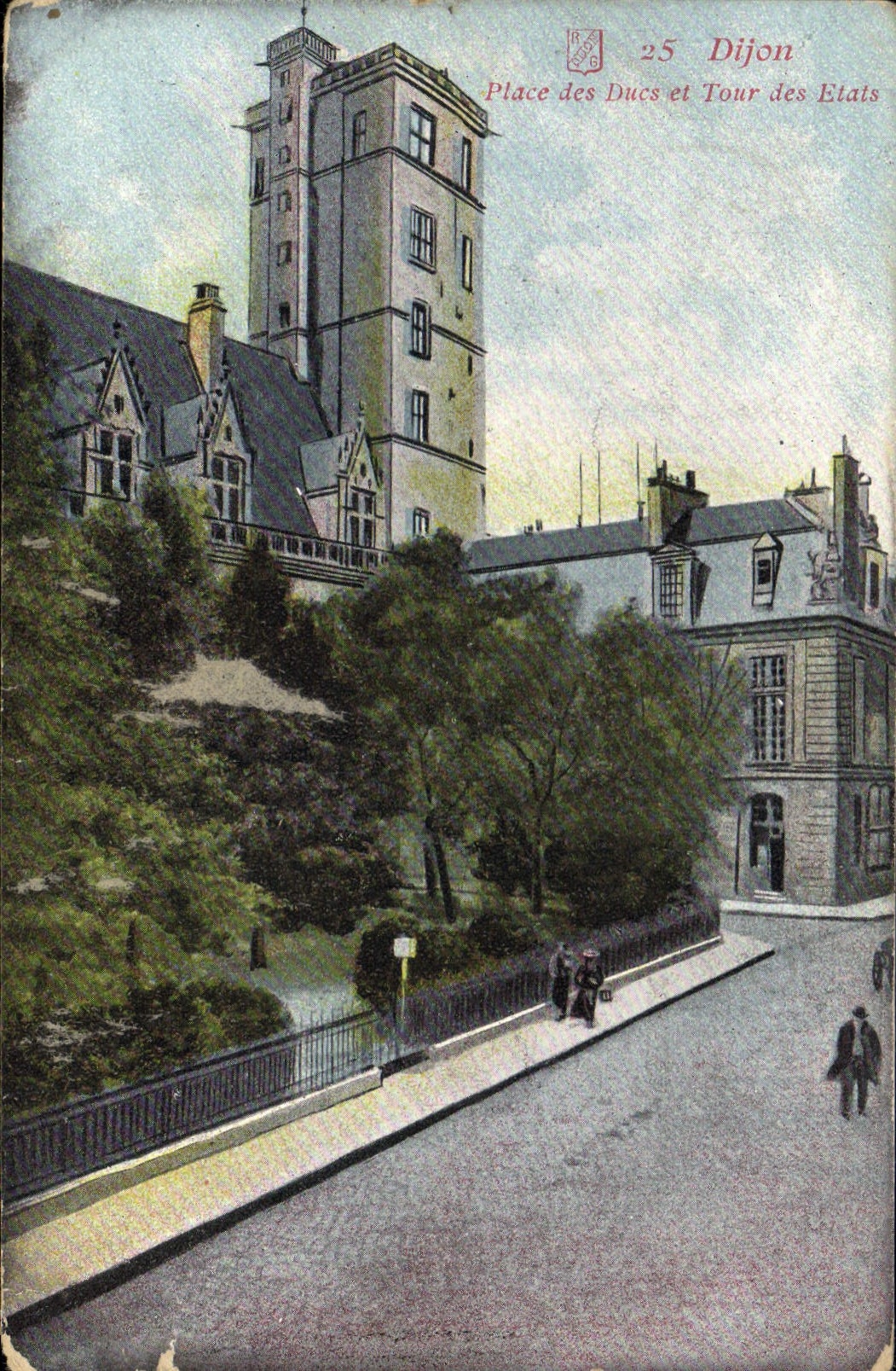 CPA Dijon Place des Ducs et Tour des Elats 