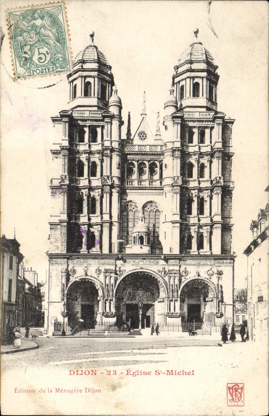 CPA Dijon Eglise St Michel 