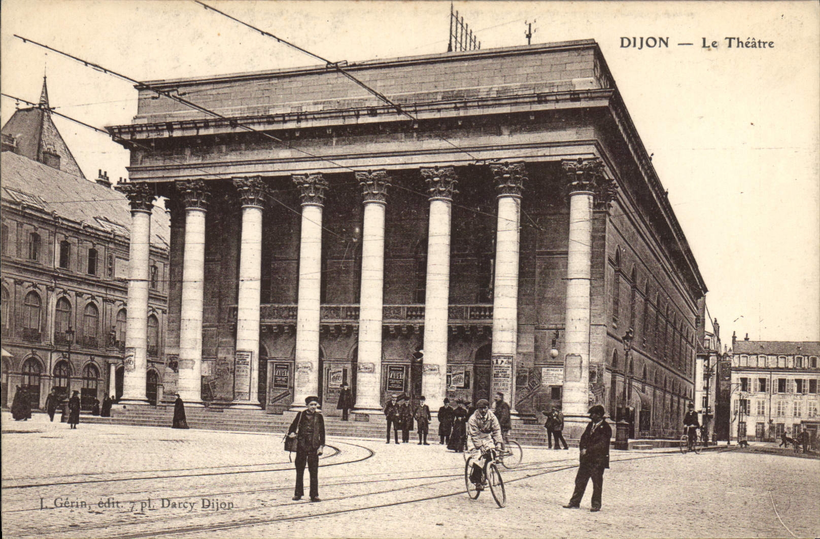 CPA Dijon Le Theatre Velo Cycle