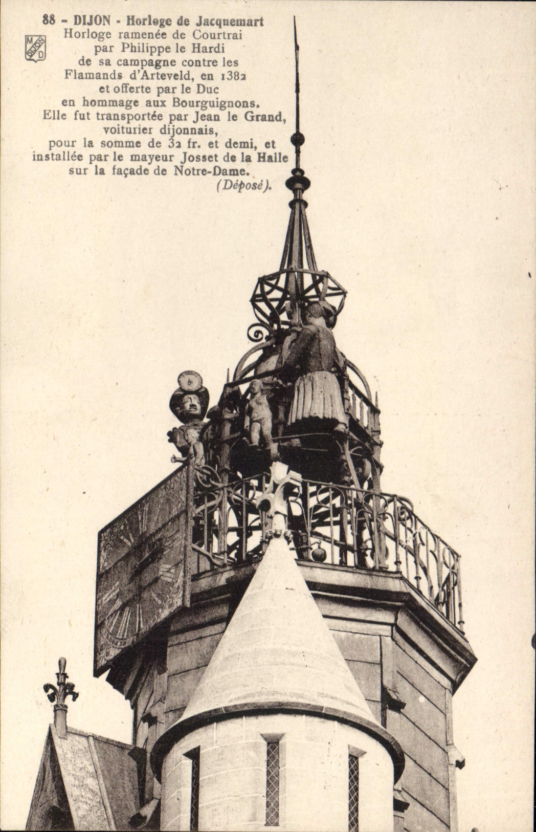 CPA Dijon Horloge de Jacquemart 