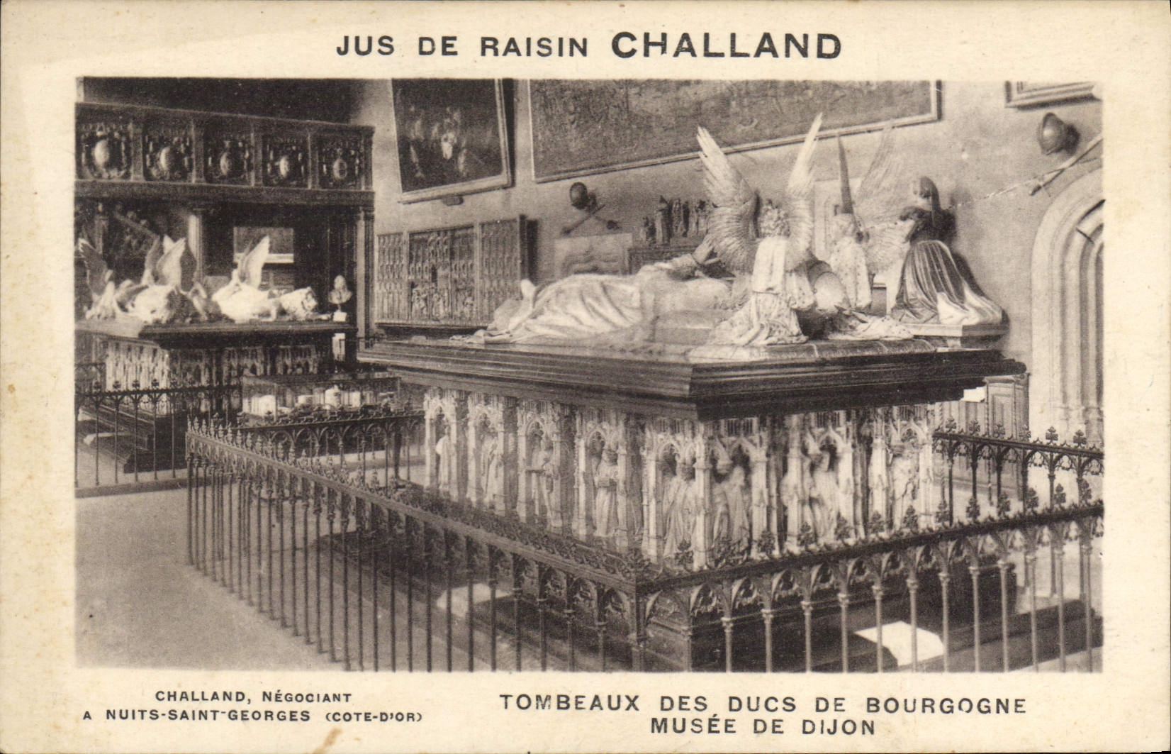 CPA Jus de Raisin Challand Tombeaux des ducs de Bourgogne Musee de Dijon 