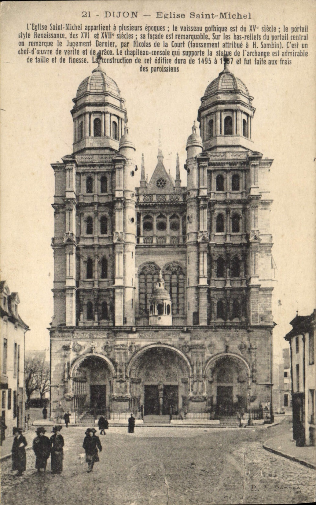 CPA Dijon Eglise Saint Michel 