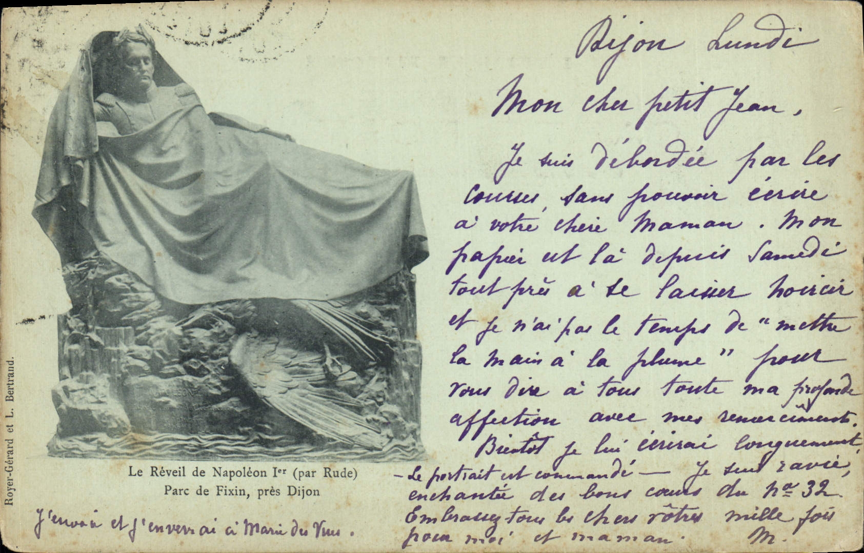 CPA Le Reveil de Napoleon Parc de Fixin pres Dijon