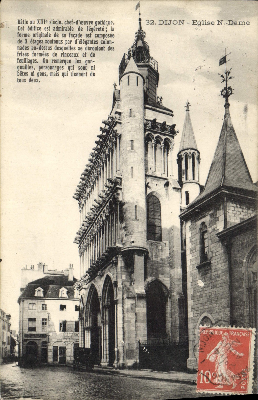 CPA Dijon Eglise Notre Dame 