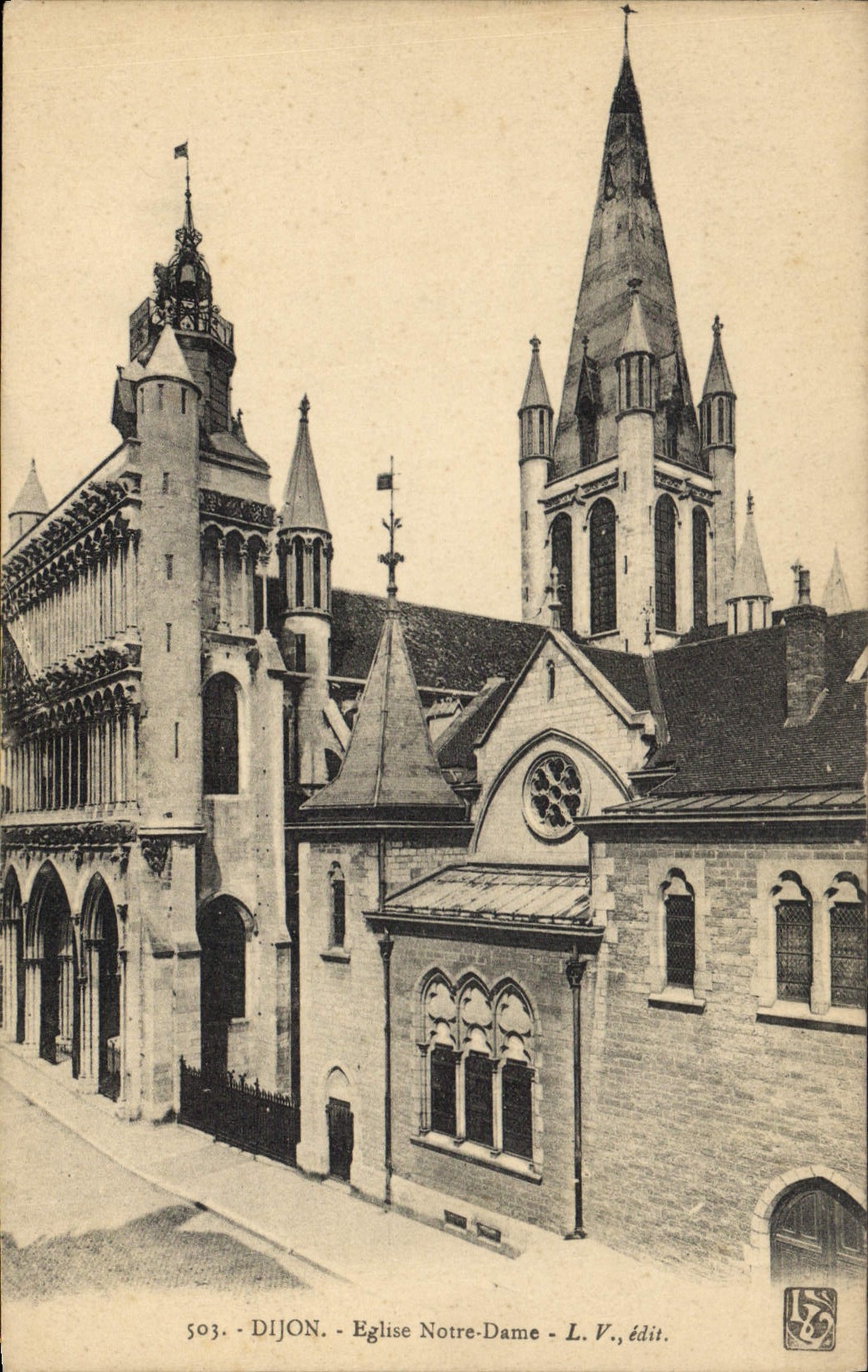 CPA Dijon Eglise Notre Dame 