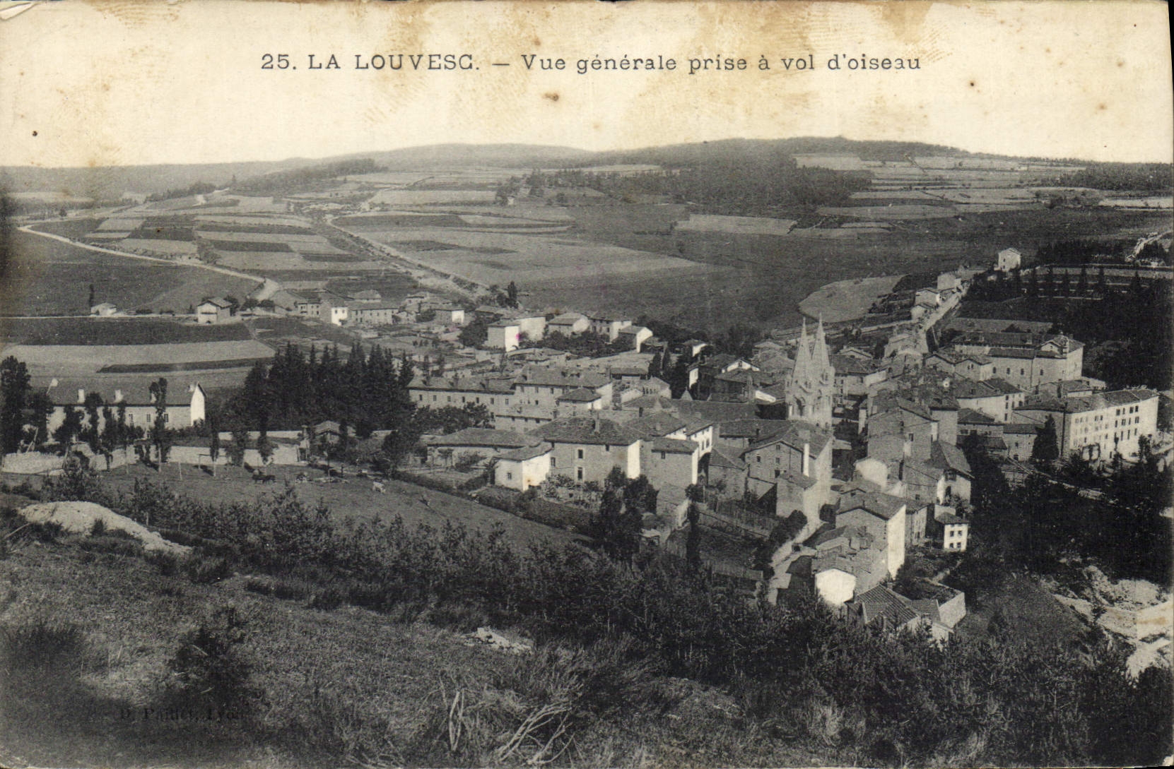 CPA La Louvesc Vue generale prise a val d'oiseau