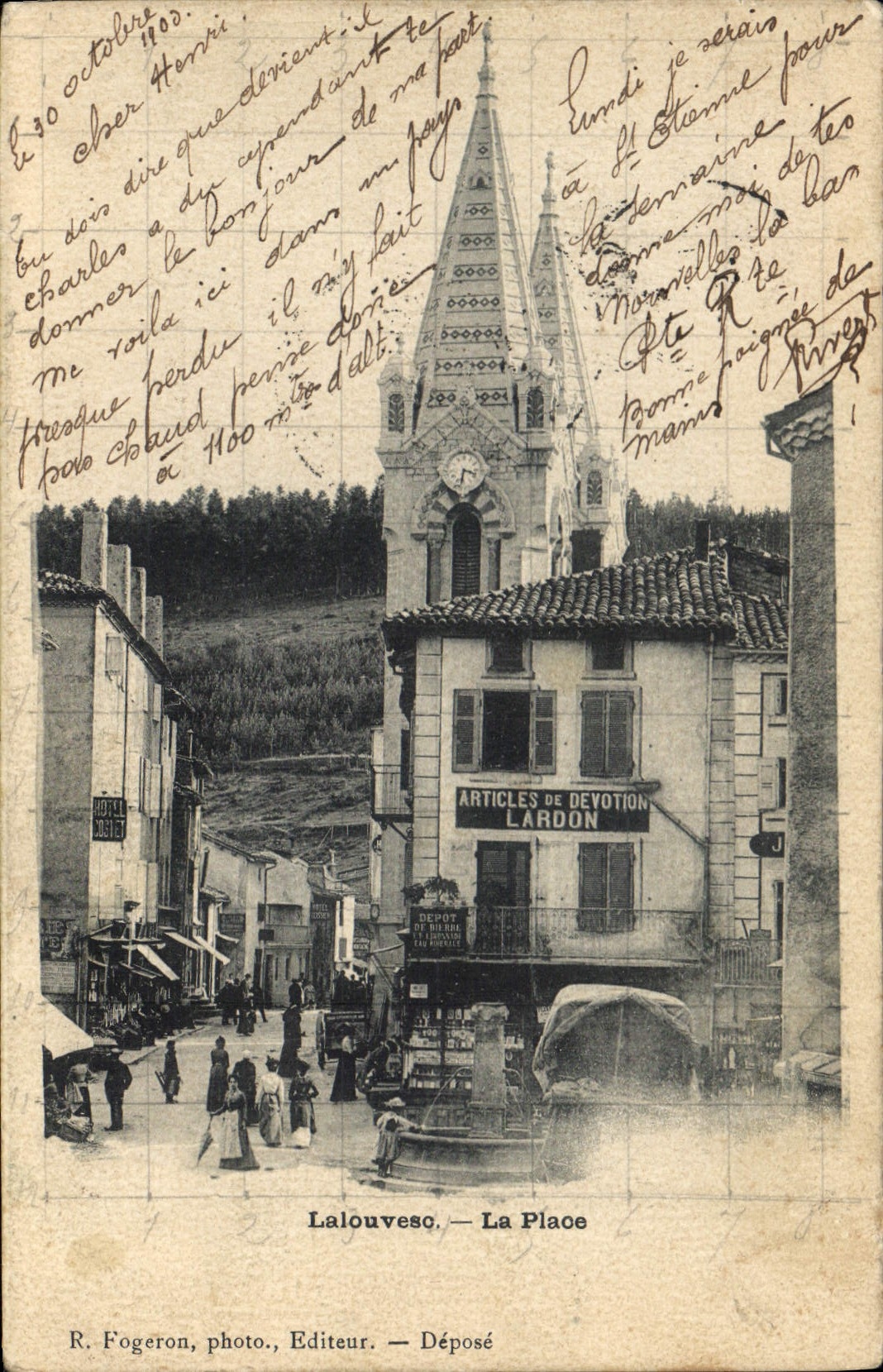 CPA La Louvesc La Place 