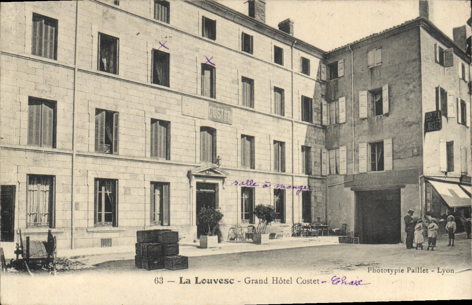 CPA La Louvesc Grand Hotel Costet 