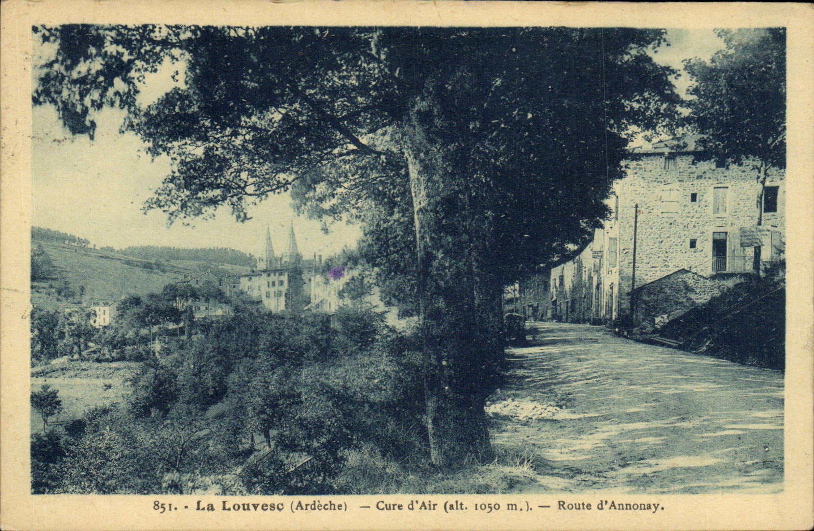 CPA La Louvesc Ardeche Cure d'Air Route d'Annonay
