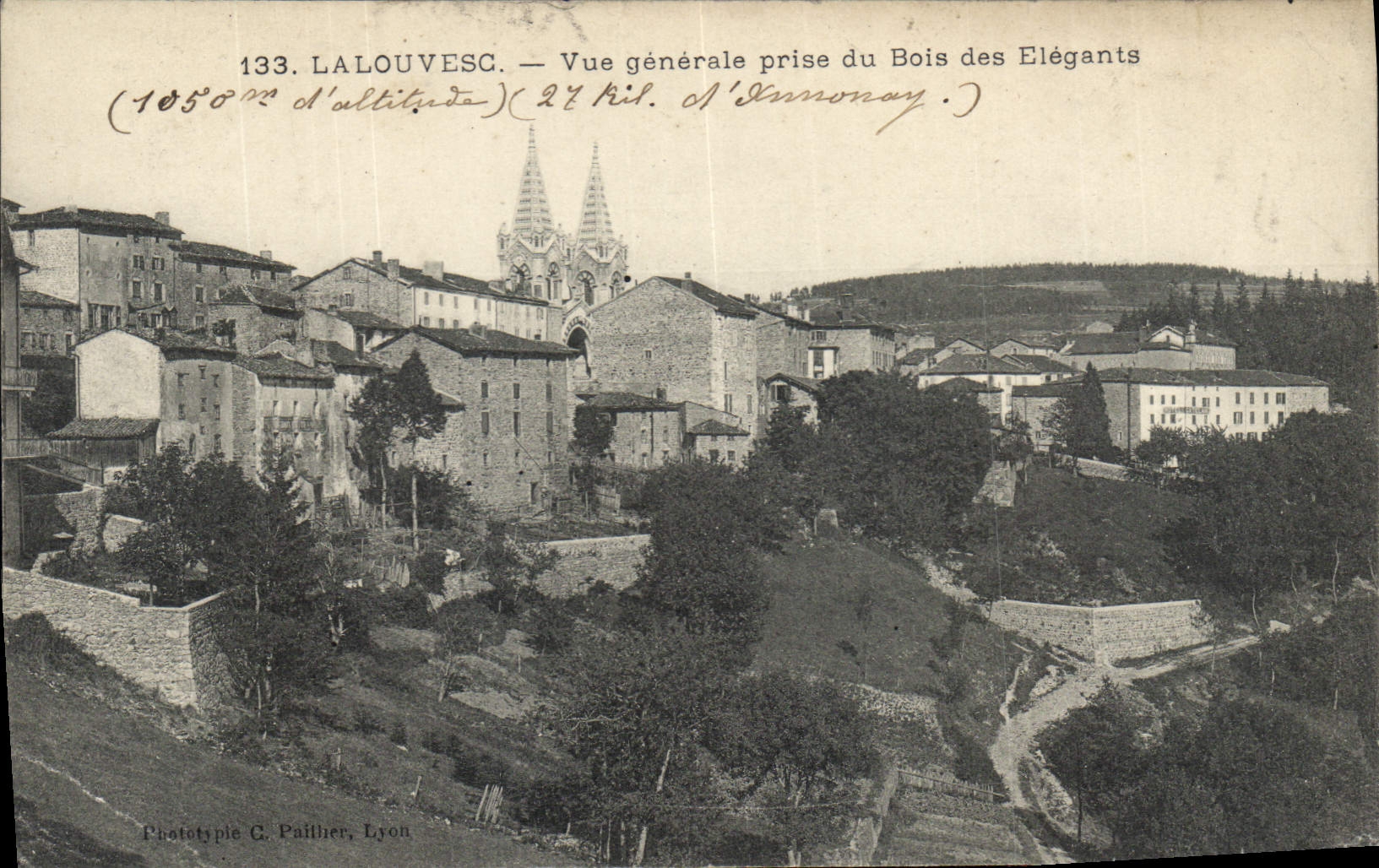 CPA La Louvesc Vue generale prise du Bois des Elegants