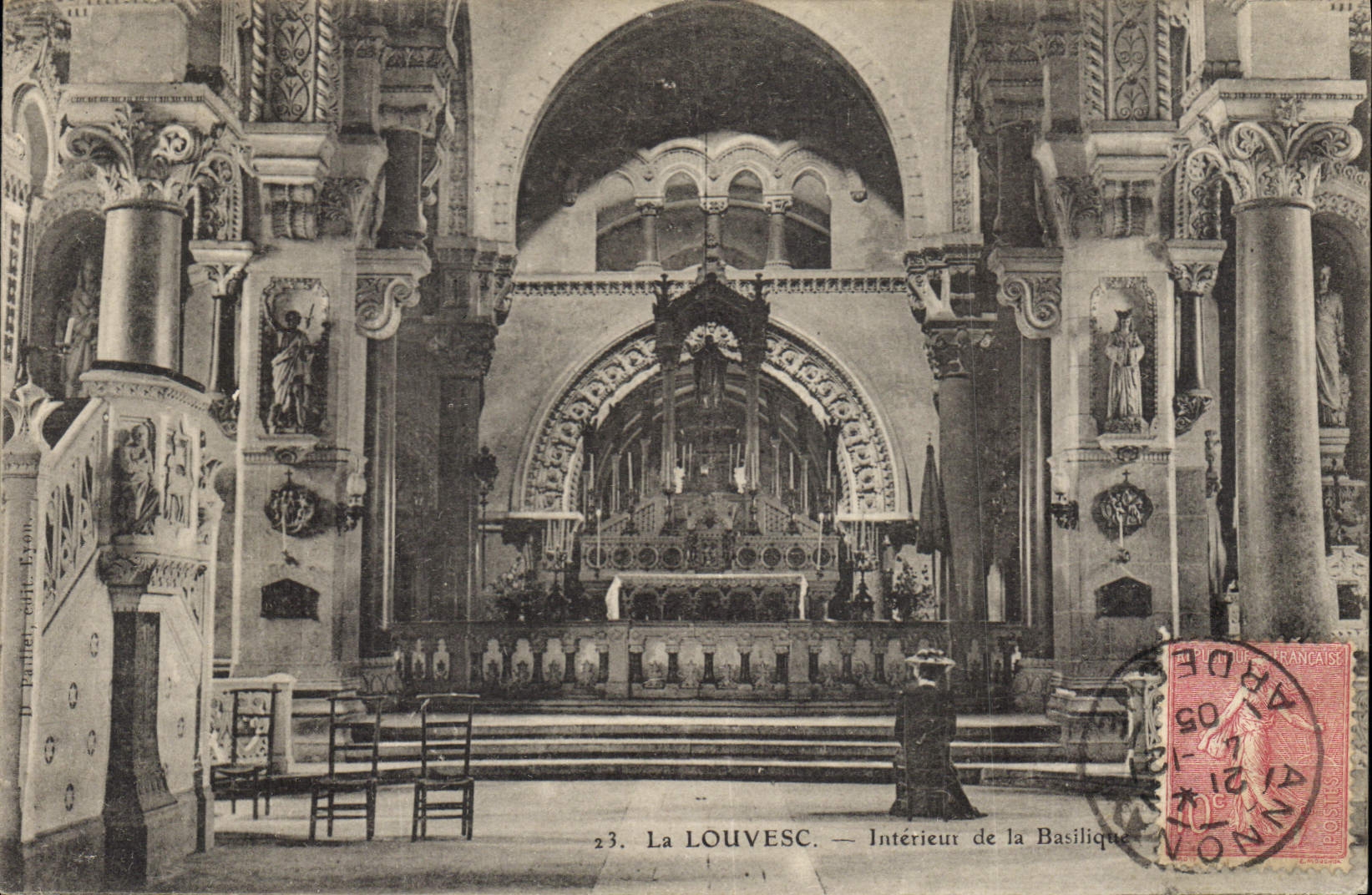 CPA La Louvesc Interieur de la Basilique 