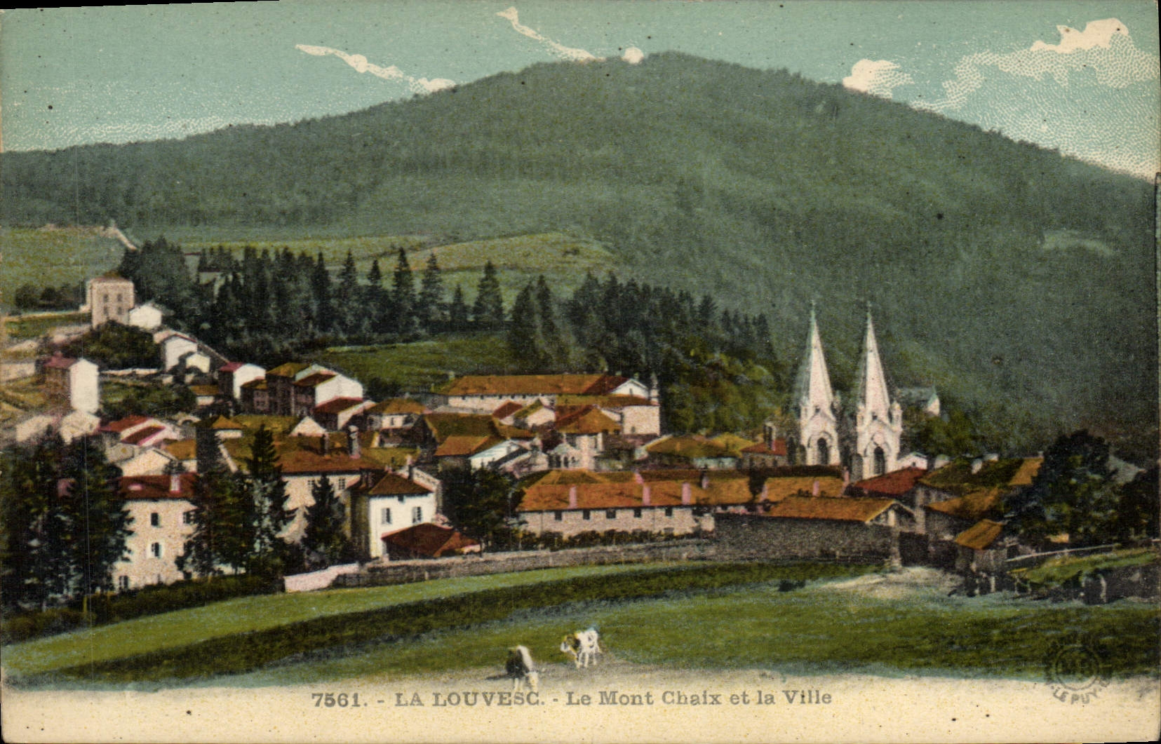 CPA La Louvesc Le Mont Chaix et la Ville 