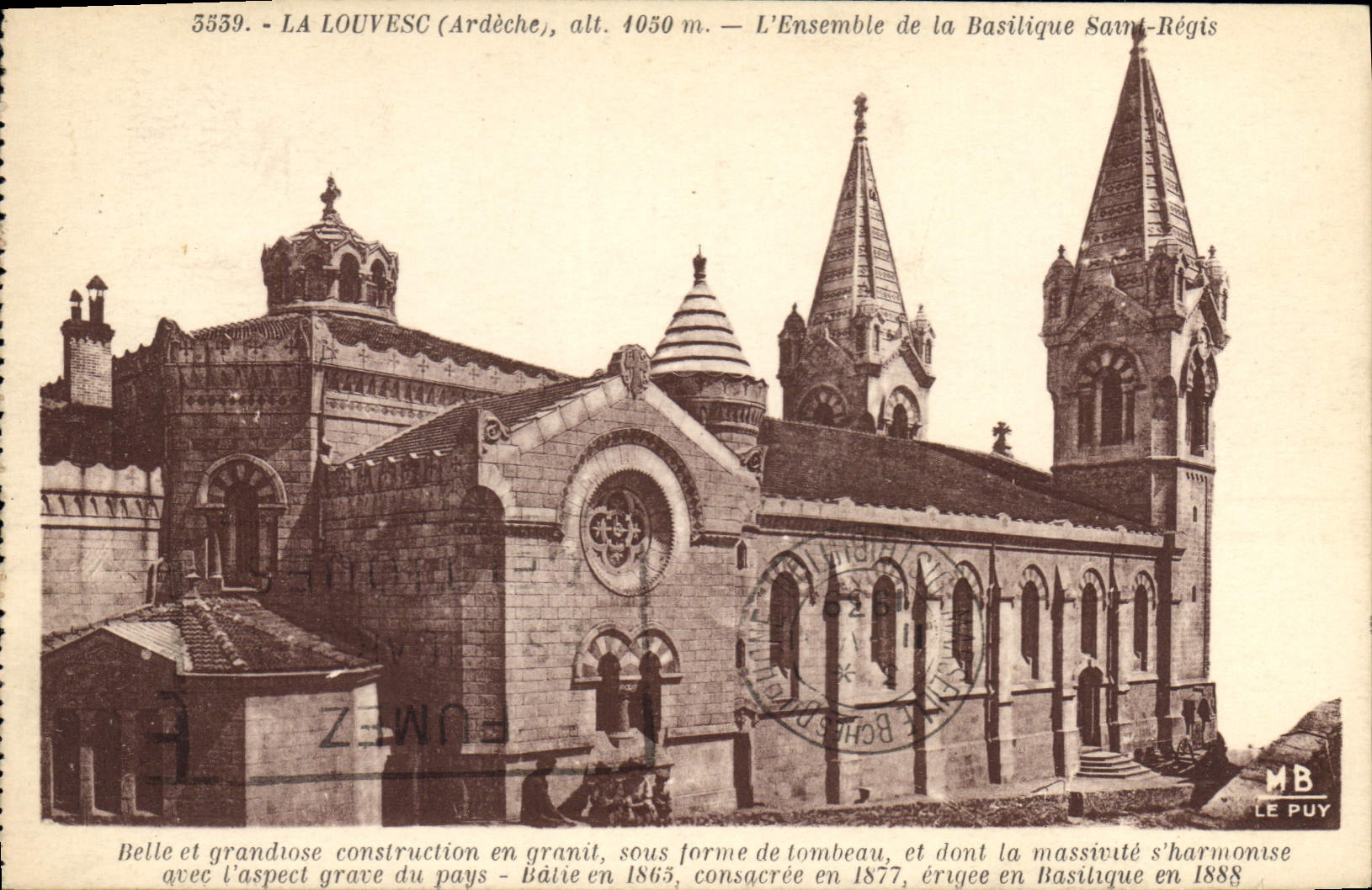 CPA La Louvesc Ardeche L'Ensemble de la Basilique Saint Regis 