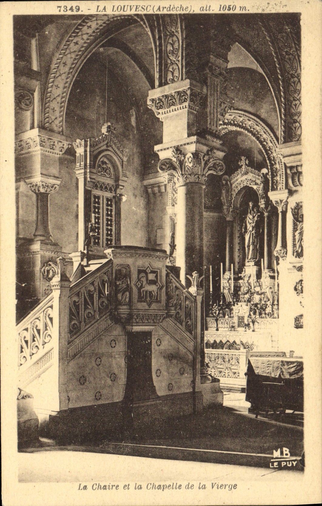 CPA La Louvesc Ardeche Le Chaire et la Chapelle de la Vierge 