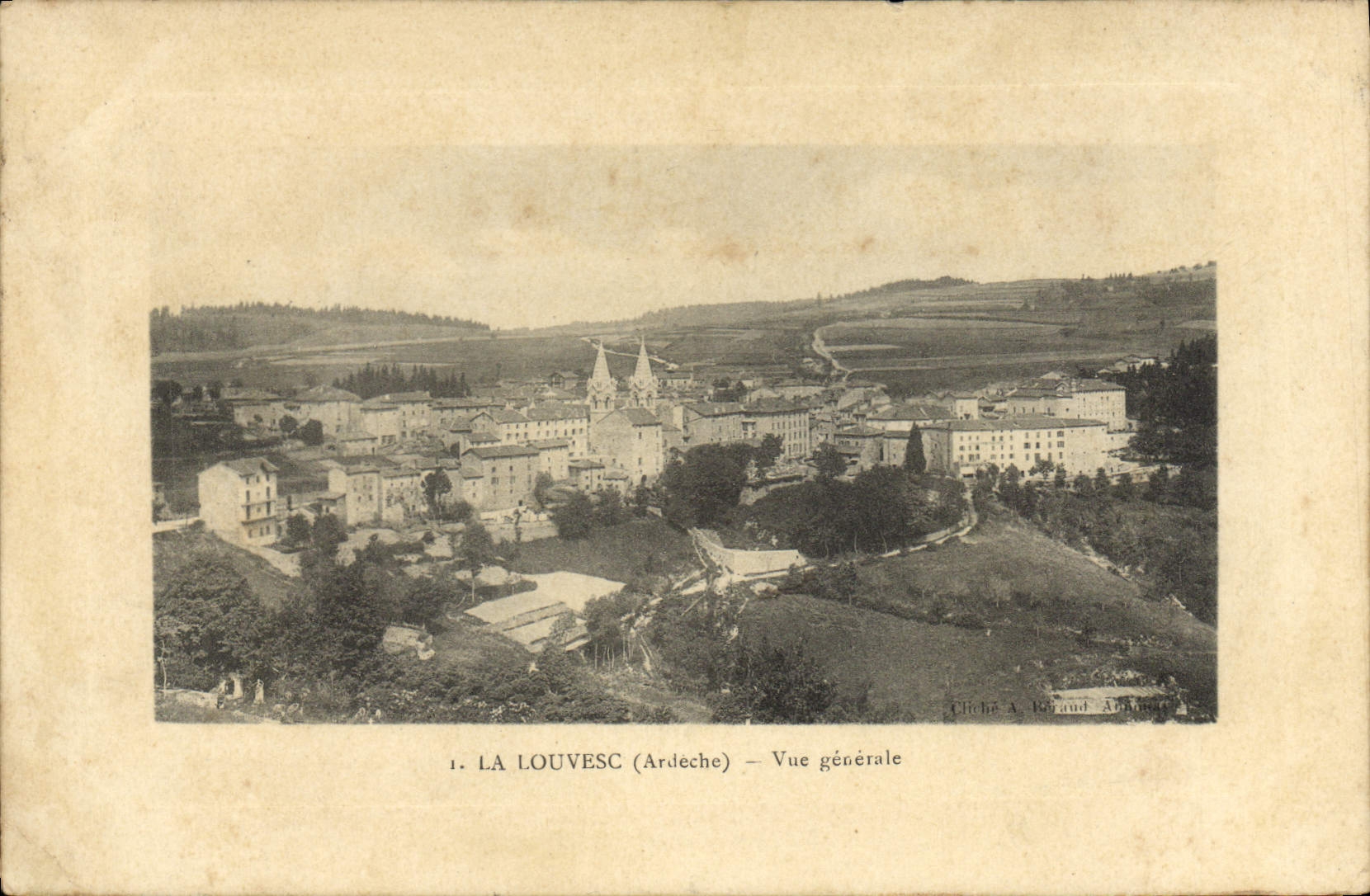 CPA La Louvesc Ardeche vue generale 