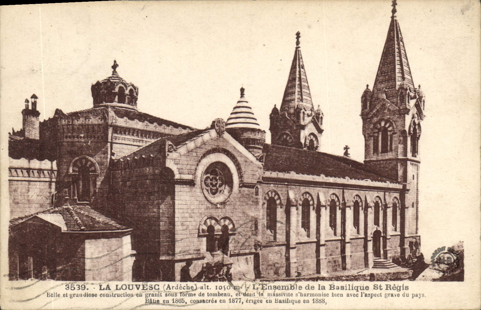 CPA La Louvesc Ardeche L'Ensemble de la Basilique St Regis 