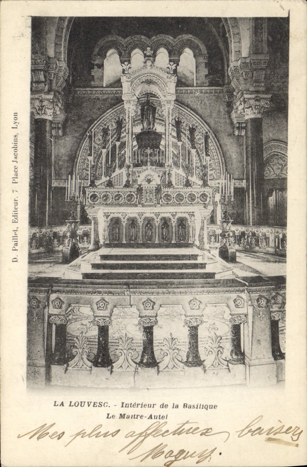 CPA La Louvesc Interieur de la Basilique Le Maitre Autel