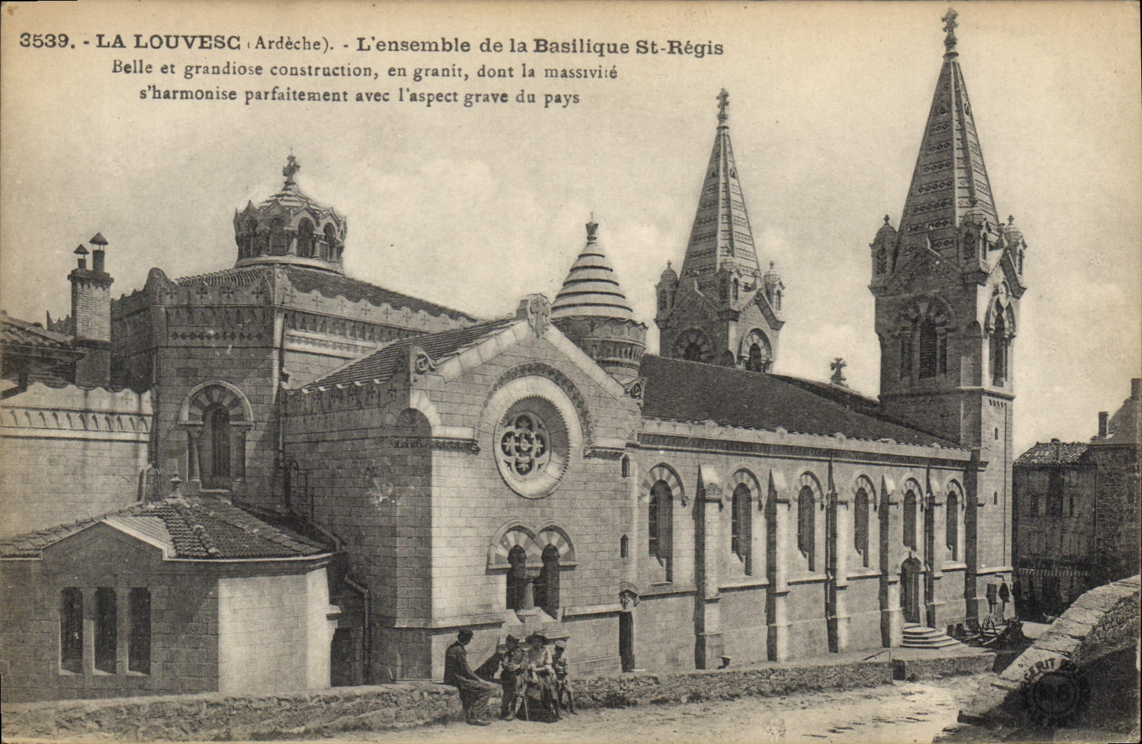 CPA La Louvesc Ardeche L'Ensemble de la Basilique St Regis Belle et Grandiose Construction en Granit