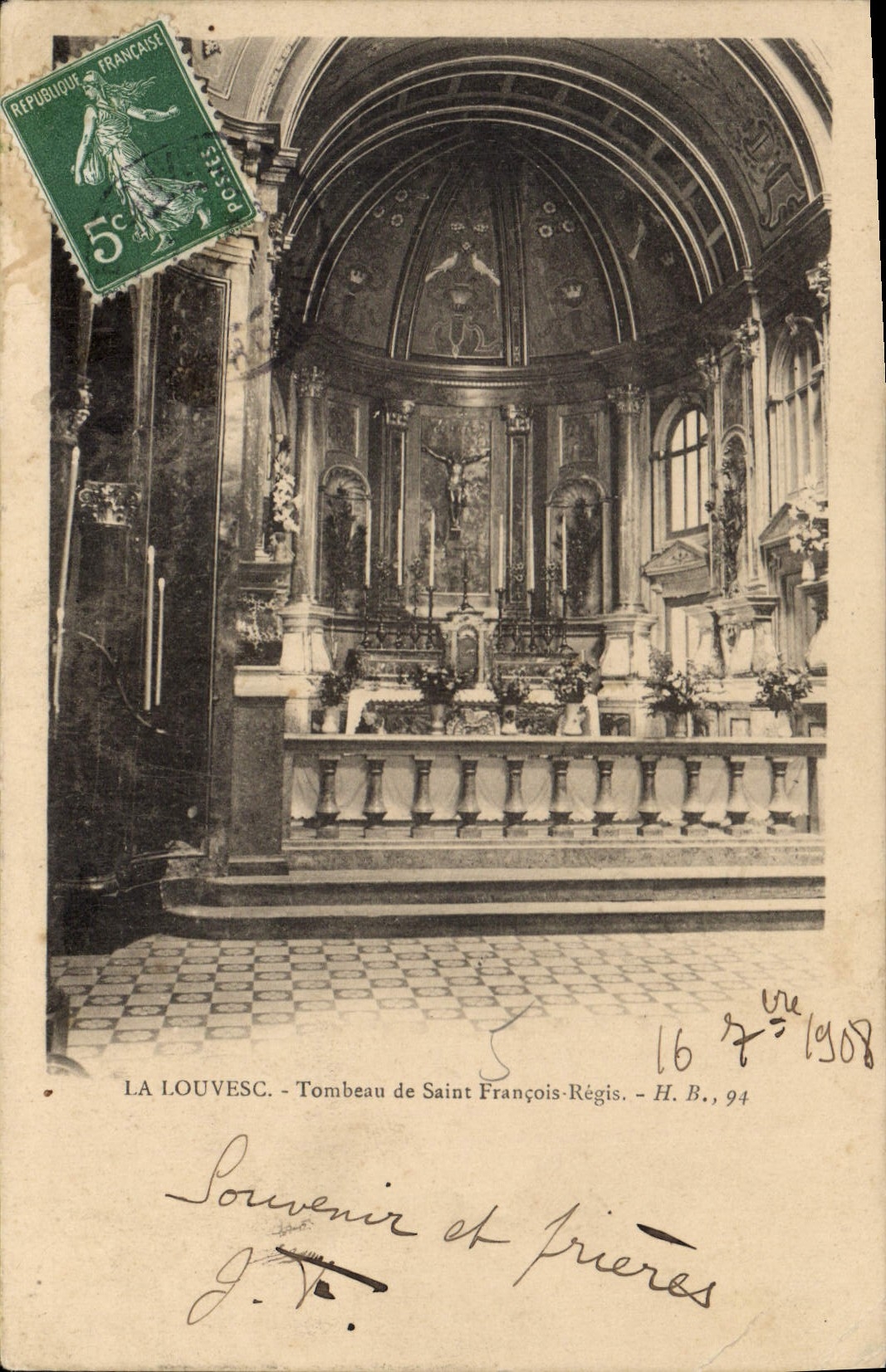 CPA La Louvesc Tombeau de Saint Francois Regis H B 