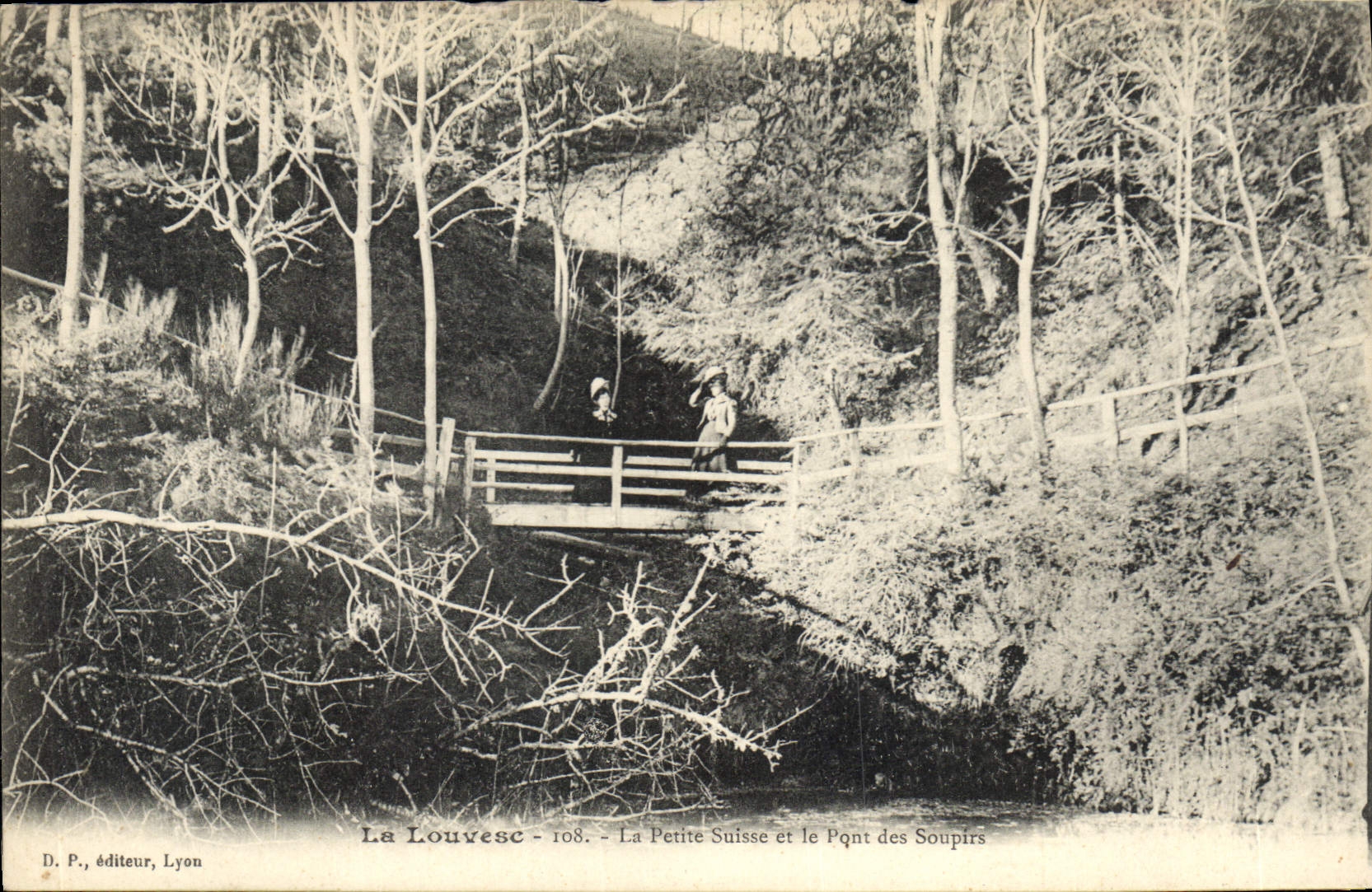 CPA La Louvesc La Petite Sisse et le Pont des Soupirs 